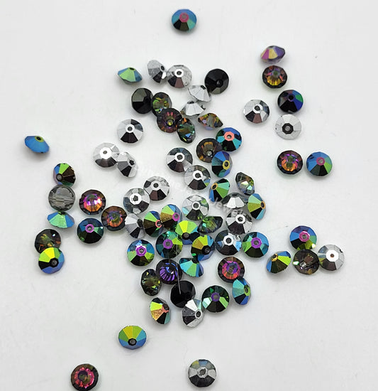 CLEARANCE MIX!  70pc Swarovski Crystal 5-6mm Spacer 5305 Beads; Mixed Colors
