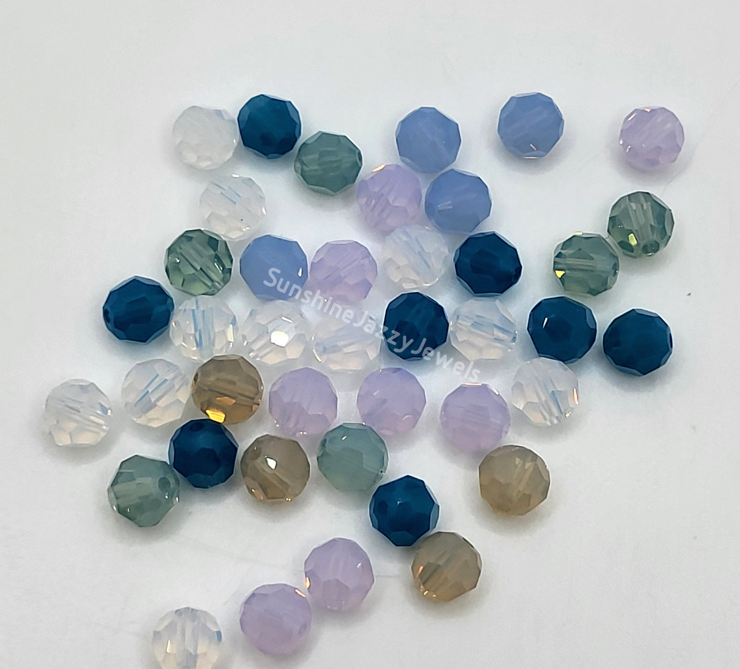 CLEARANCE MIX!  41pc Swarovski Crystal Assorted Opal Colors 6mm Round 5000 Beads