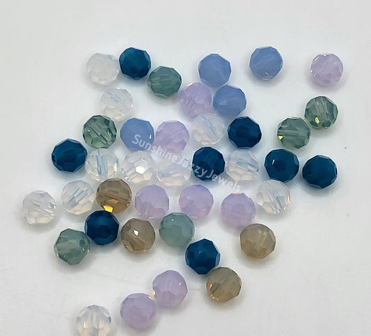 CLEARANCE MIX!  41pc Swarovski Crystal Assorted Opal Colors 6mm Round 5000 Beads