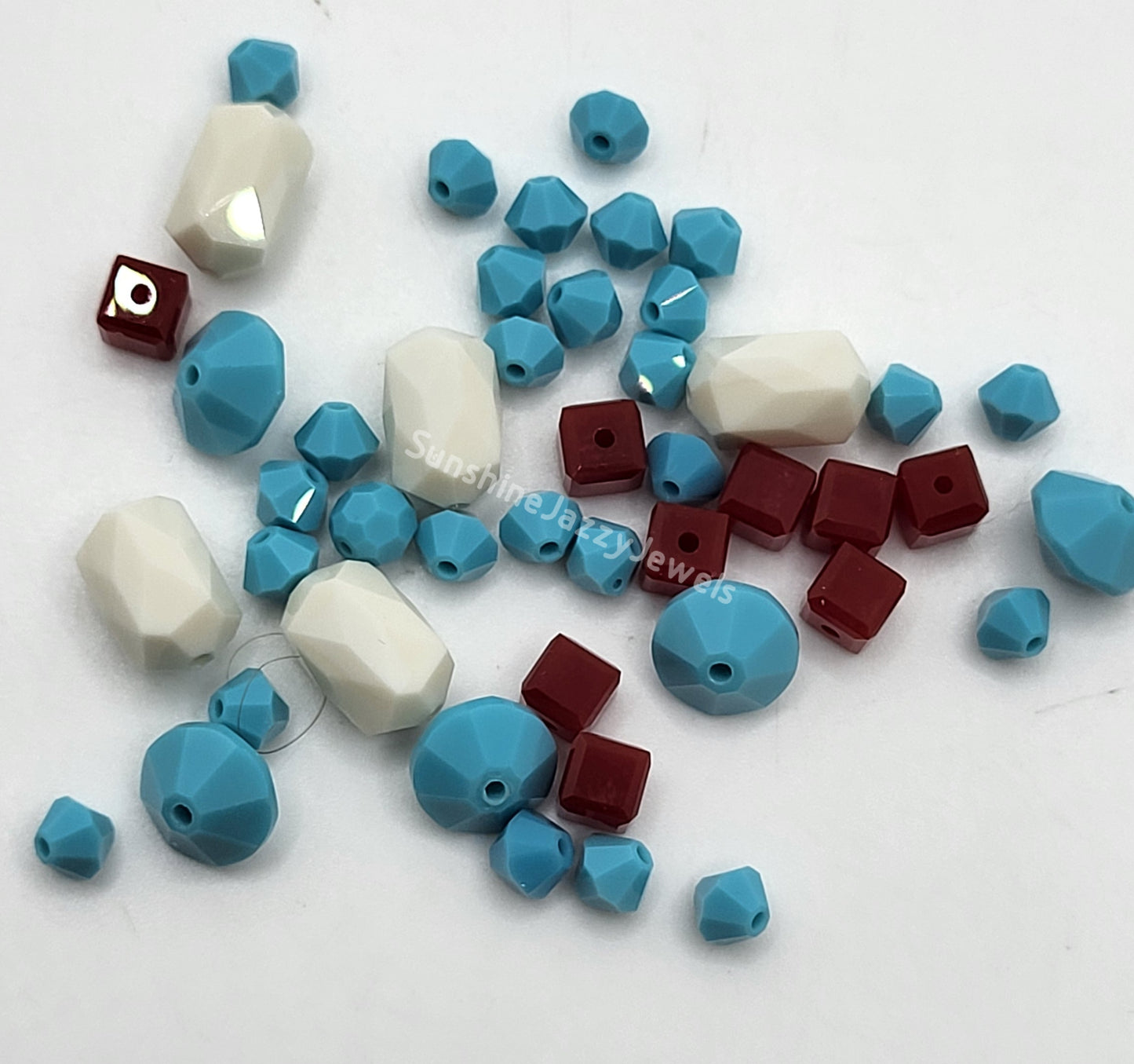 CLEARANCE MIX!  46pc Swarovski Crystal Opaque Color Mixed Shape Beads