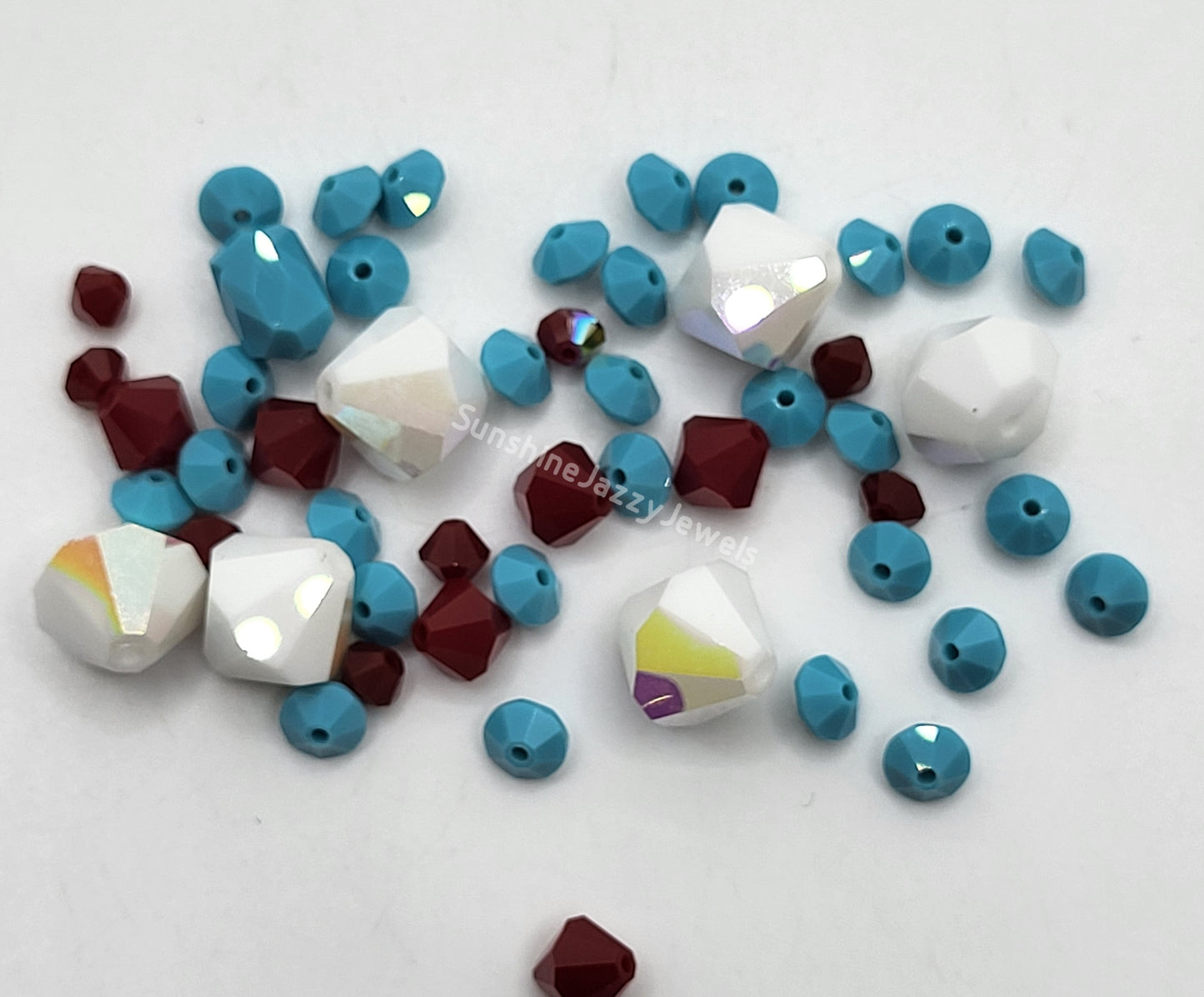 CLEARANCE MIX!  50pc Swarovski Crystal Opaque Color Mixed Shape Beads