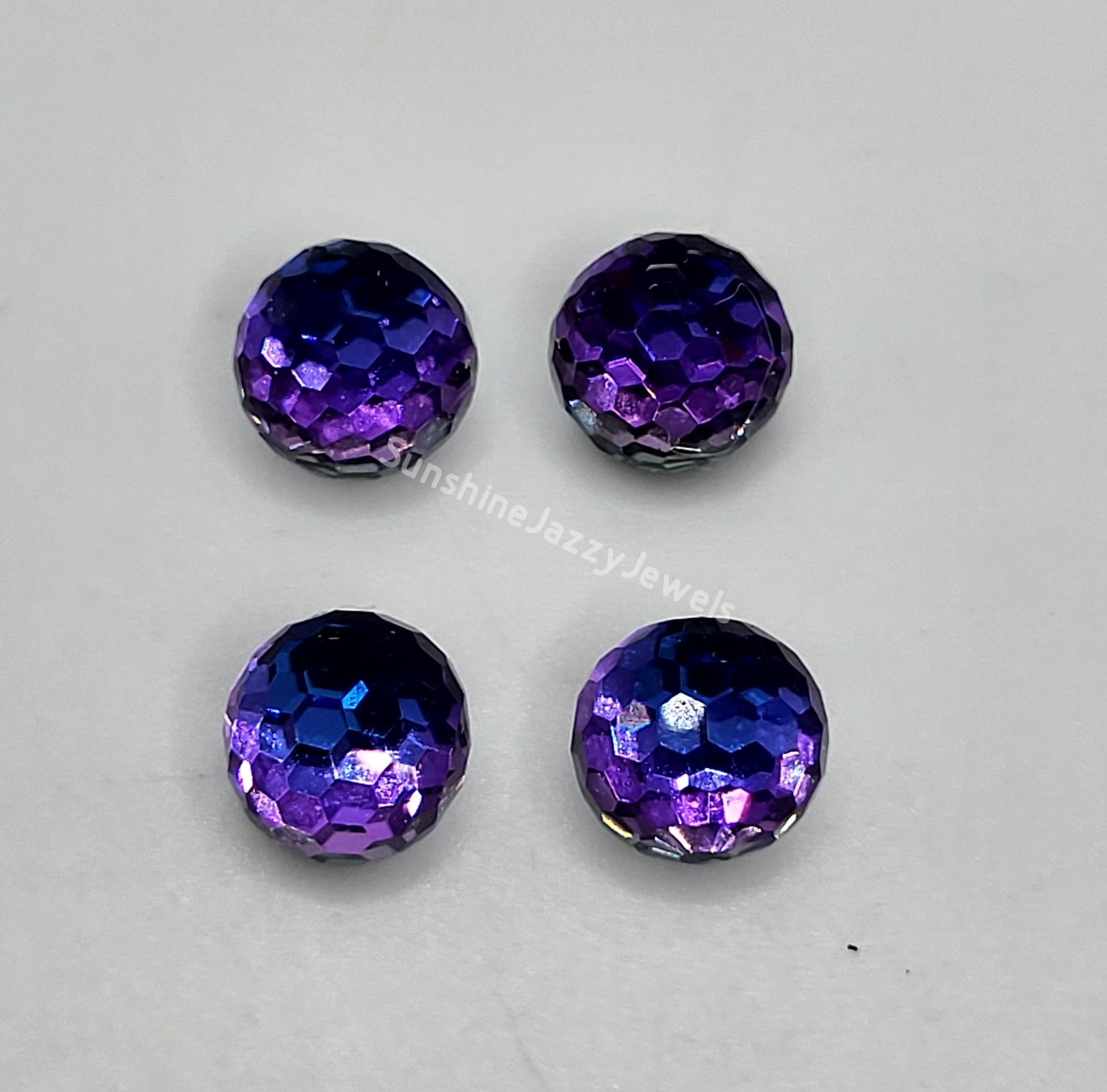 #4869 - Swarovski Crystal 8mm Disco Ball Fancy Stones; Multiple Colors; 4pc per pack