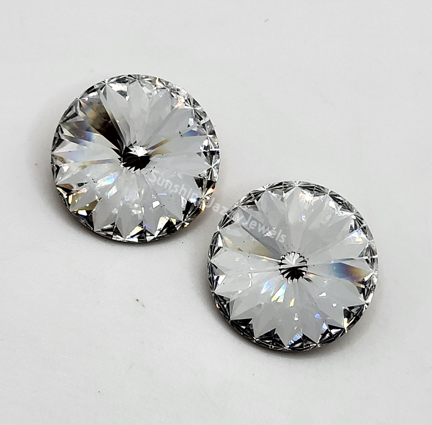 #1122 - Swarovski Crystal 18mm Chaton Rivoli Stone; 2pc per pack