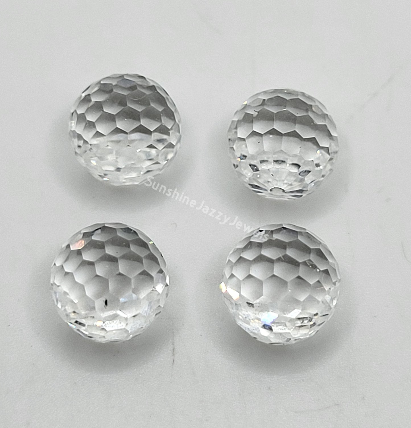 #4869 - Swarovski Crystal 8mm Disco Ball Fancy Stones; Multiple Colors; 4pc per pack