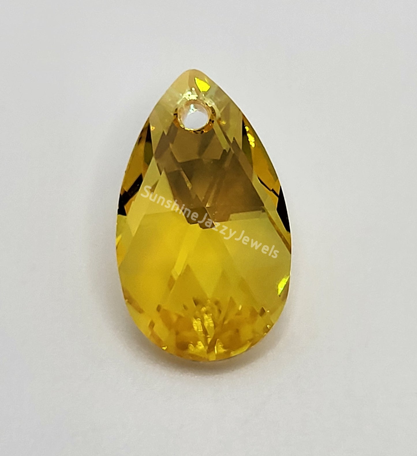 #6106 - Swarovski Crystal Pear Pendant w/ Shimmer Effect; 2 Sizes; Many Colors
