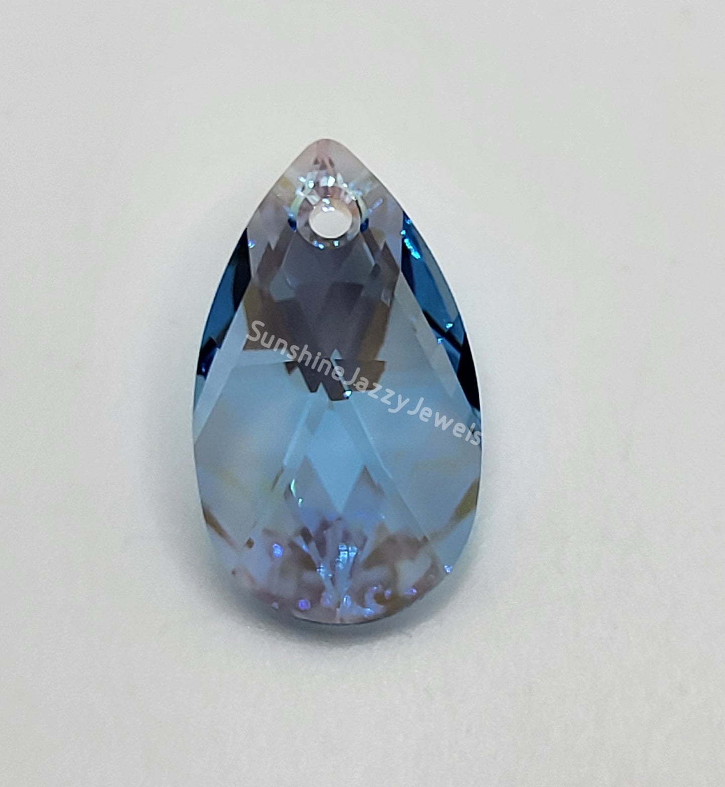 #6106 - Swarovski Crystal Pear Pendant w/ Shimmer Effect; 2 Sizes; Many Colors
