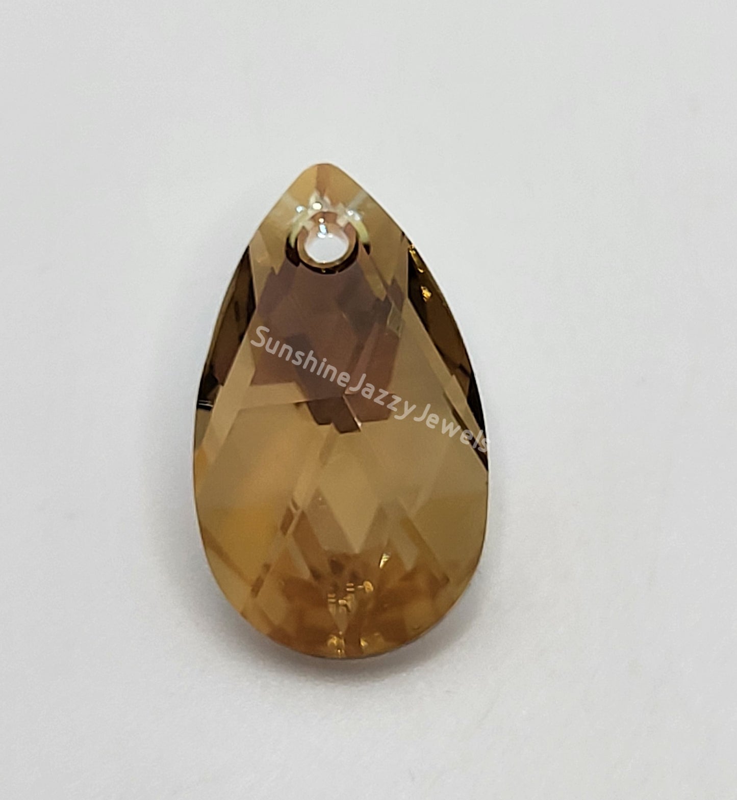 #6106 - Swarovski Crystal Pear Pendant w/ Shimmer Effect; 2 Sizes; Many Colors