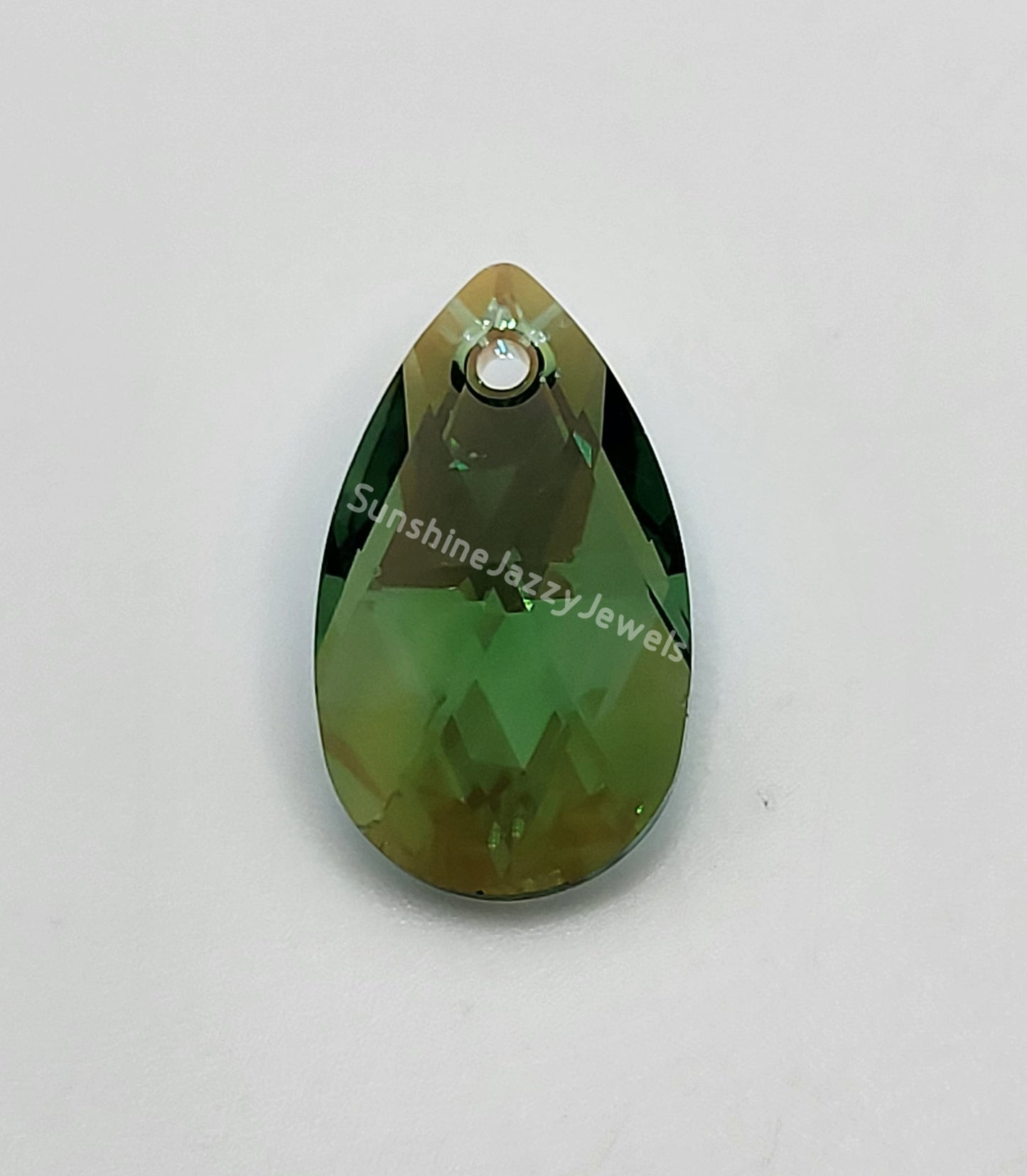 #6106 - Swarovski Crystal Pear Pendant w/ Shimmer Effect; 2 Sizes; Many Colors