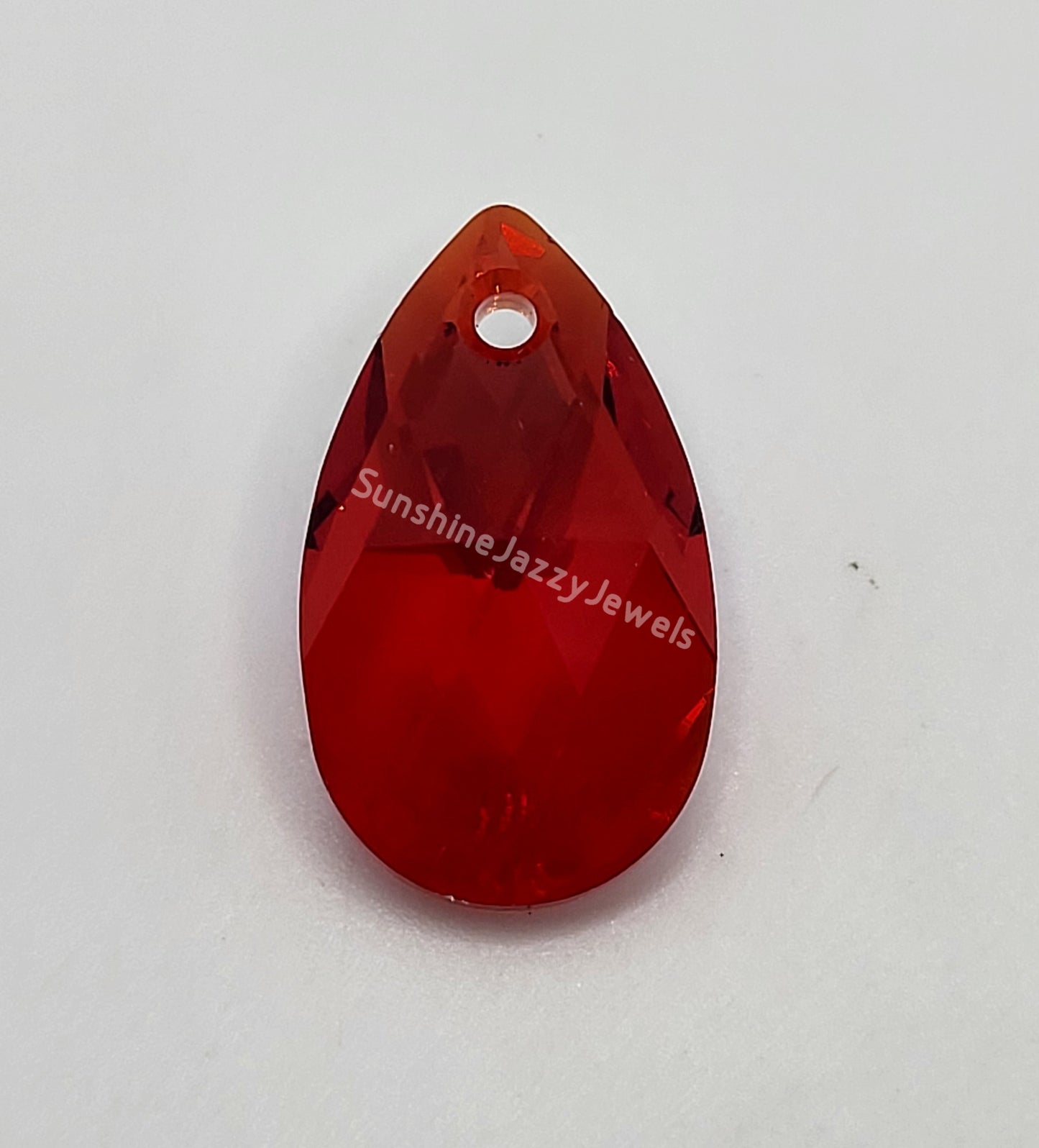 #6106 - Swarovski Crystal Pear Pendant w/ Shimmer Effect; 2 Sizes; Many Colors