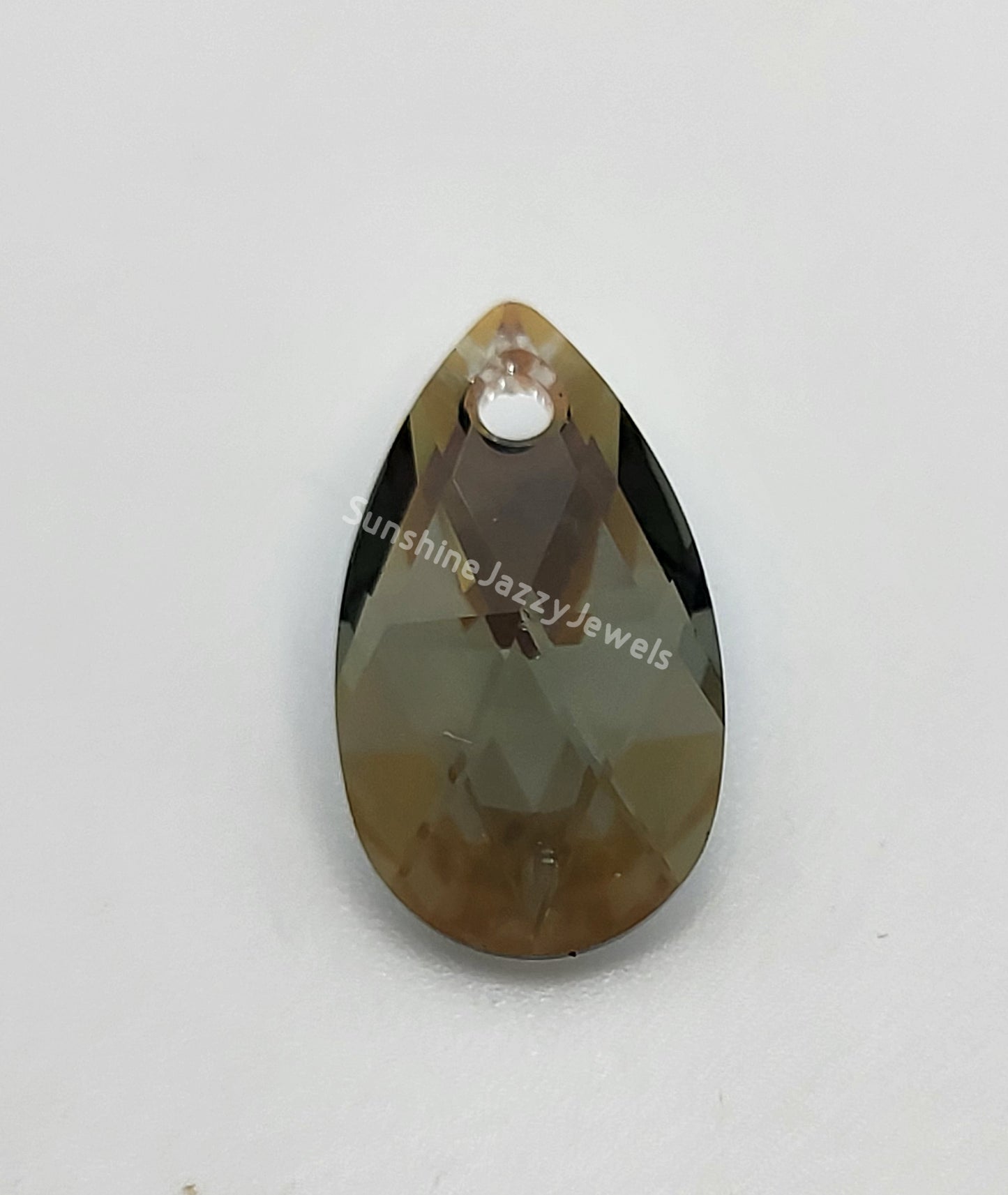 #6106 - Swarovski Crystal Pear Pendant w/ Shimmer Effect; 2 Sizes; Many Colors