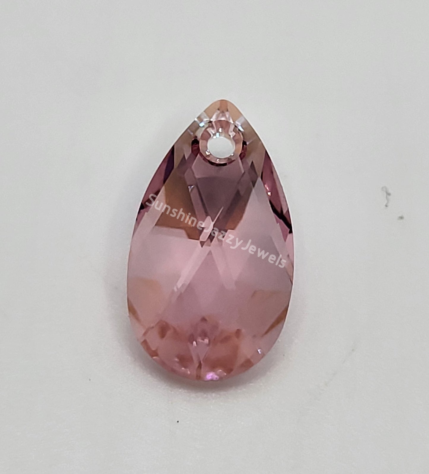 #6106 - Swarovski Crystal Pear Pendant w/ Shimmer Effect; 2 Sizes; Many Colors