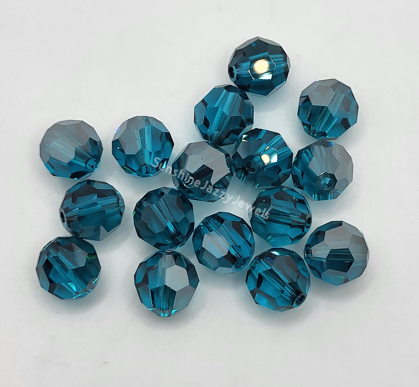 #5000 - Swarovski Crystal 8mm Round Beads w/ Satin Effect; 6pc per pack