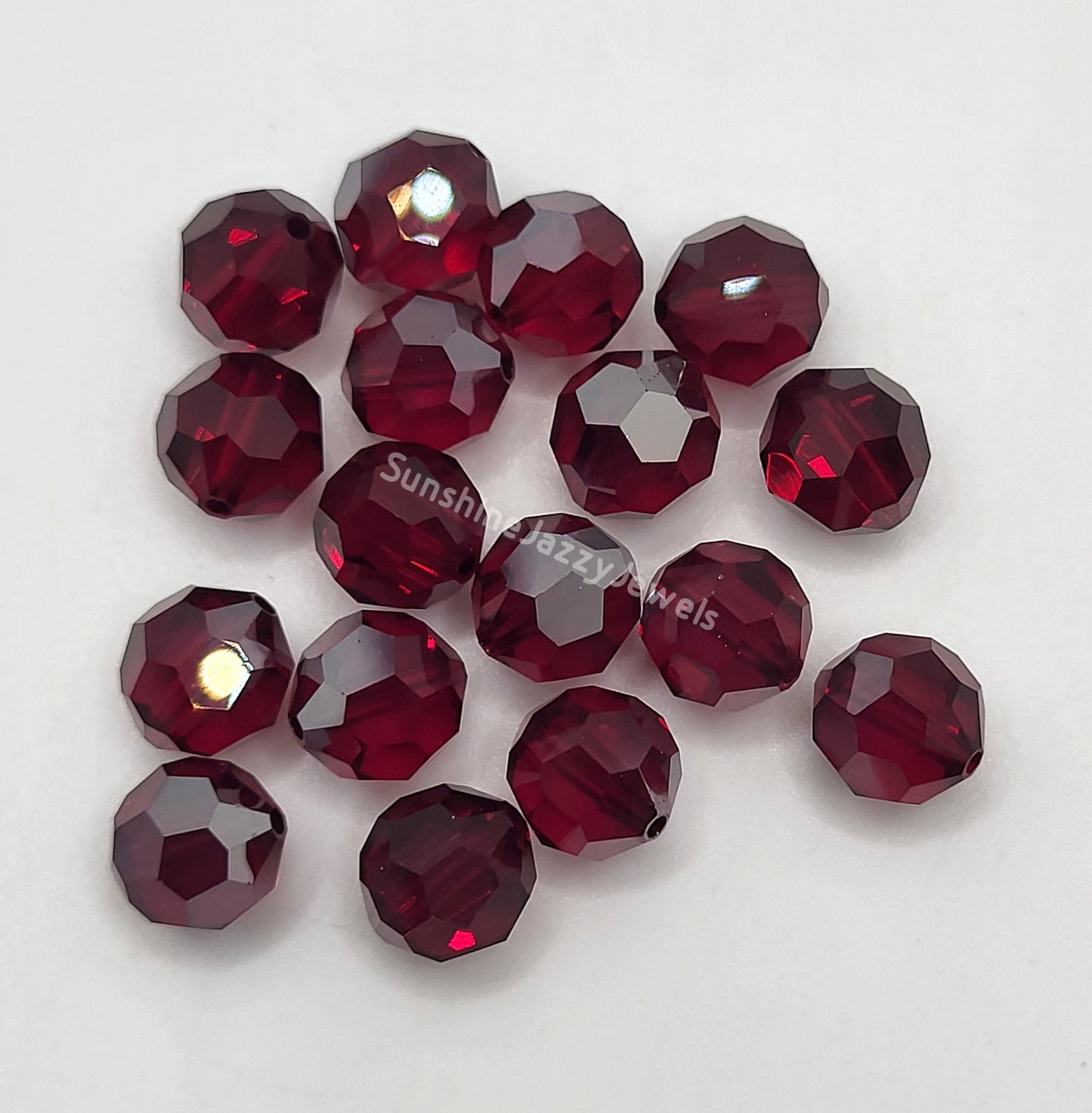 #5000 - Swarovski Crystal 8mm Round Beads w/ Satin Effect; 6pc per pack