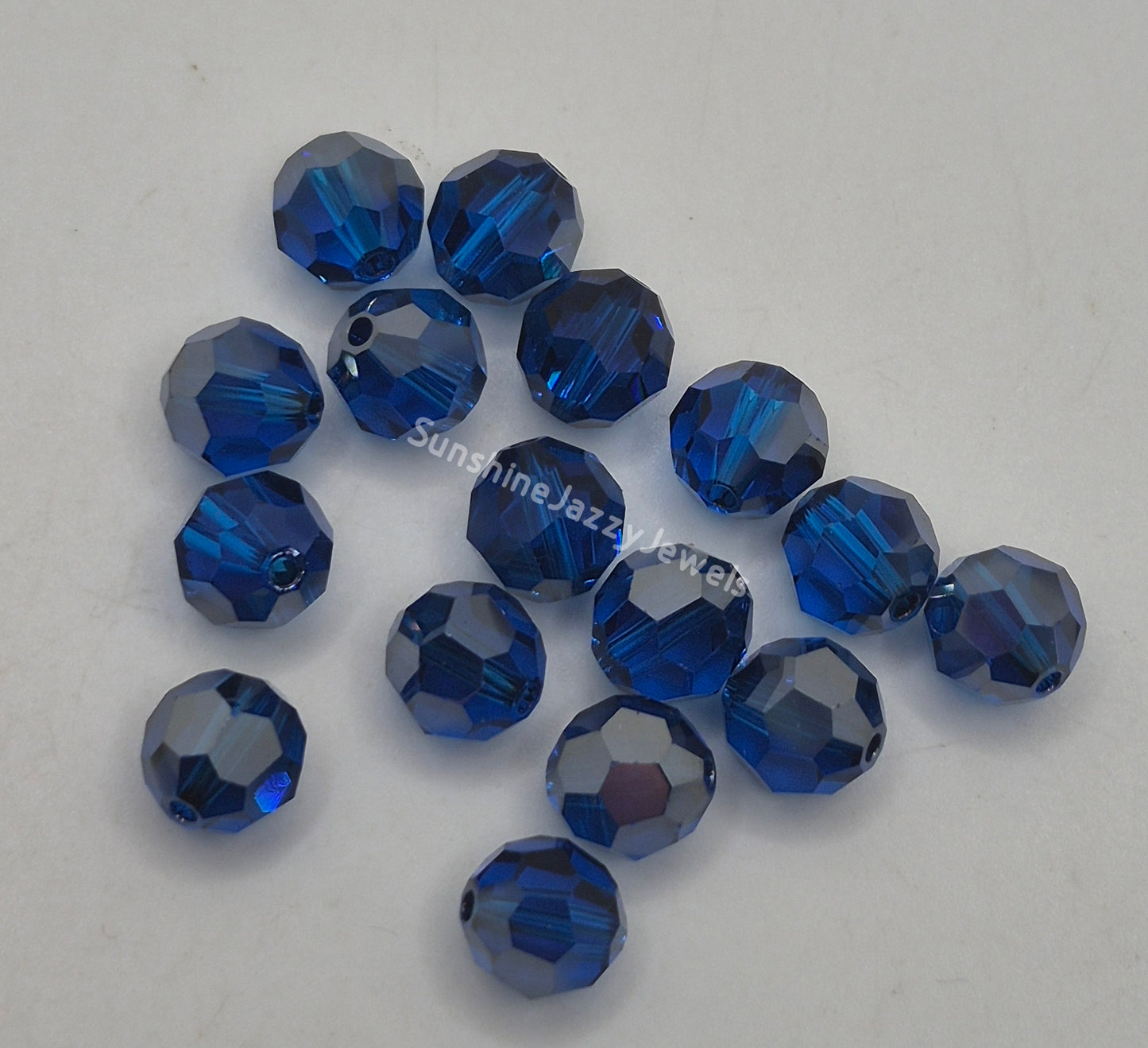#5000 - Swarovski Crystal 8mm Round Beads w/ Satin Effect; 6pc per pack