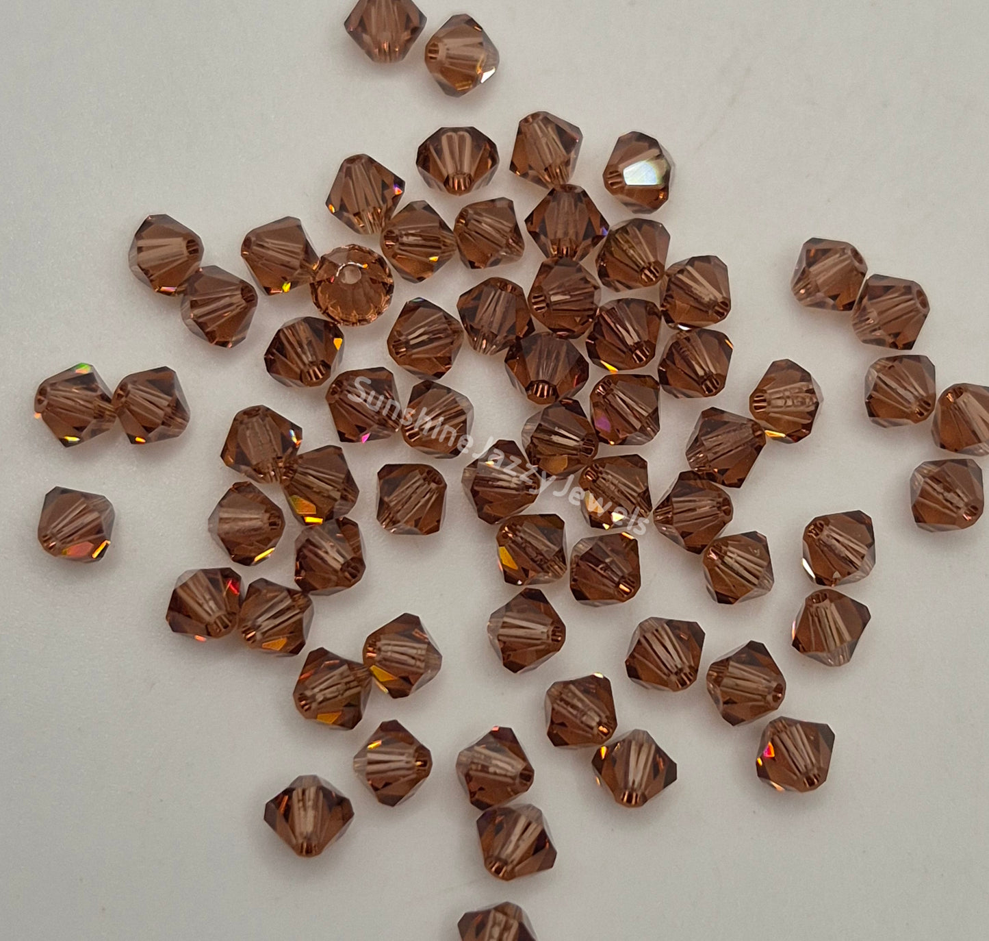 #5328 - Swarovski Crystal 4mm Bicone Beads; Classic Colors; 24pc per pack