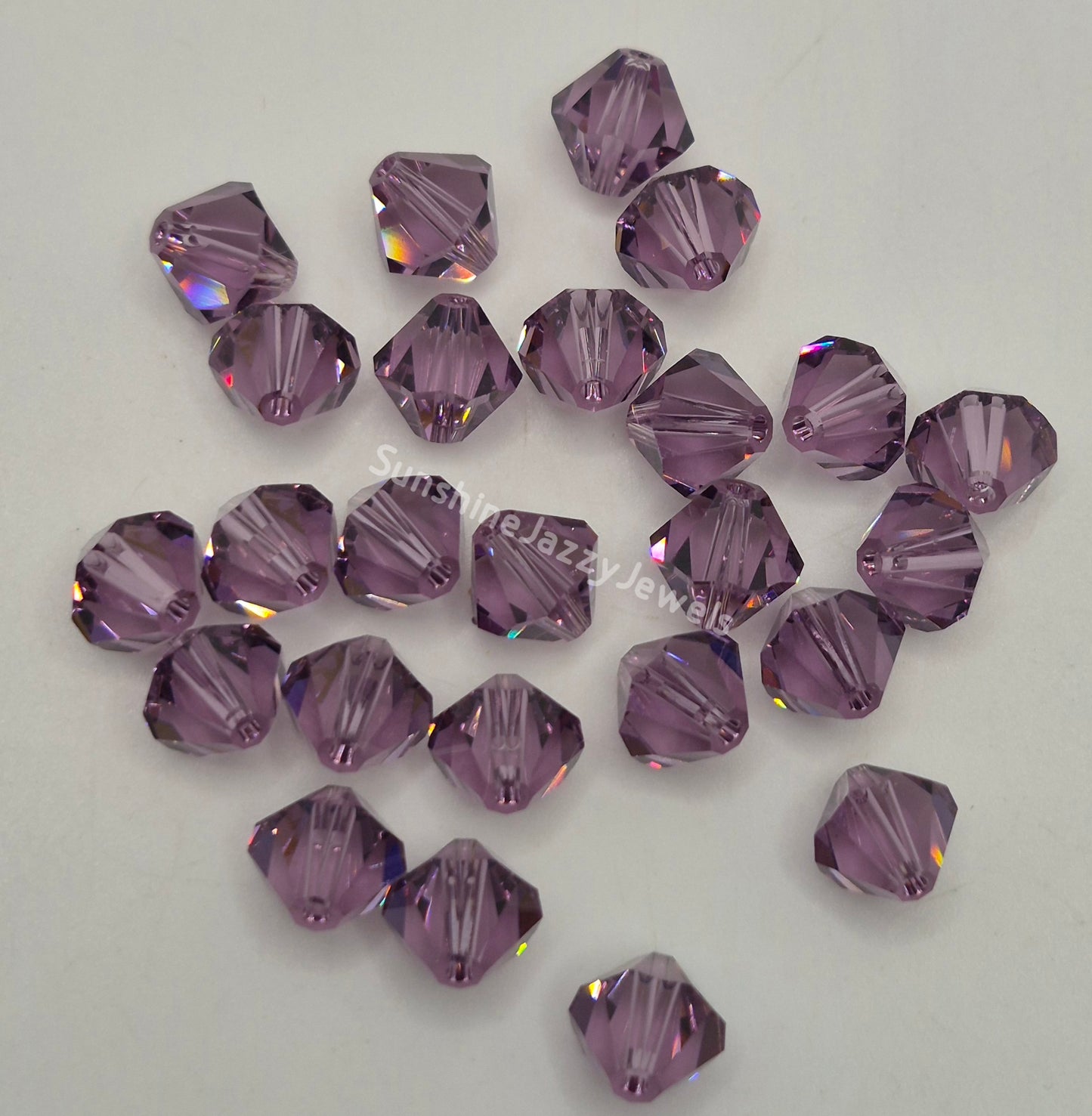 #5328 - Swarovski Crystal 4mm Bicone Beads; Classic Colors; 24pc per pack