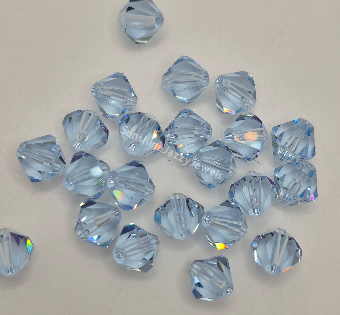 #5328 - Swarovski Crystal 8mm Bicone Beads; Classic Colors; 12pc per pack