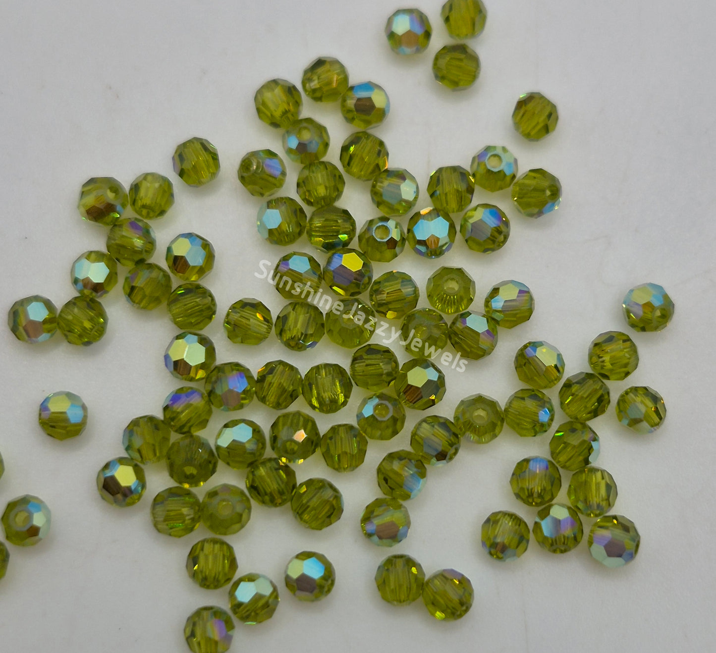 #5000 - Swarovski Crystal 3mm Faceted Round Beads; Many Color Choices; 24pc per pack