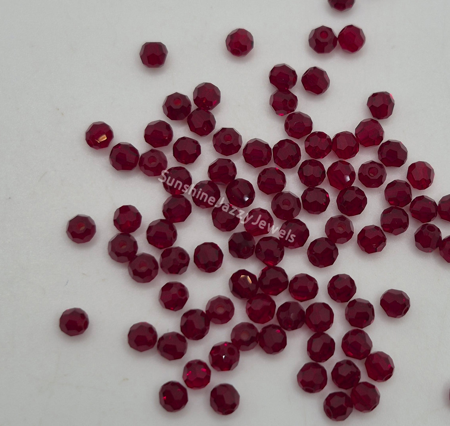#5000 - Swarovski Crystal 3mm Faceted Round Beads; Many Color Choices; 24pc per pack