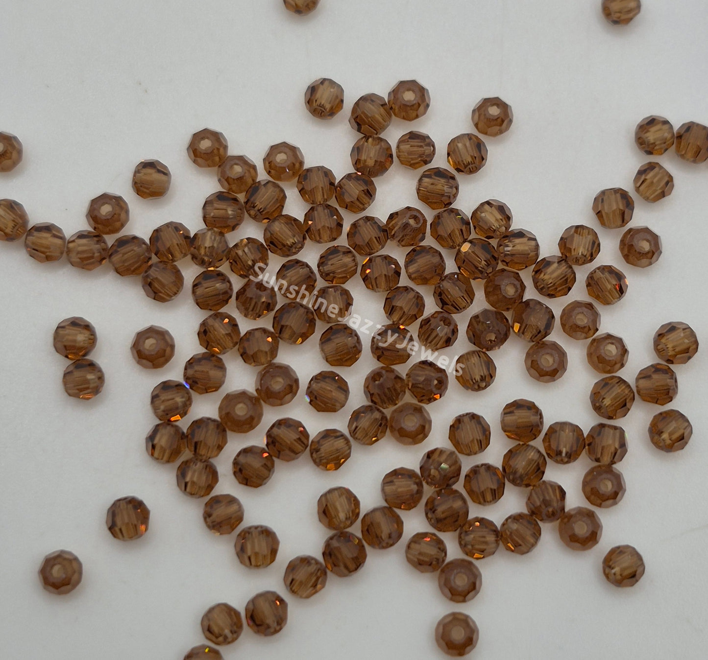 #5000 - Swarovski Crystal 3mm Faceted Round Beads; Many Color Choices; 24pc per pack