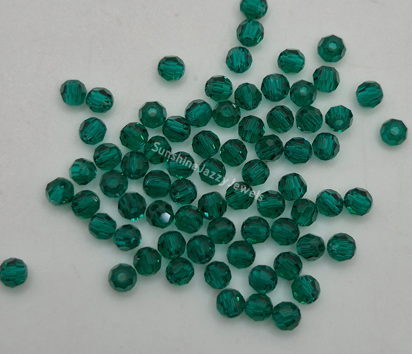 #5000 - Swarovski Crystal 8mm Faceted Round Beads; Classic Colors; 6pc per pack