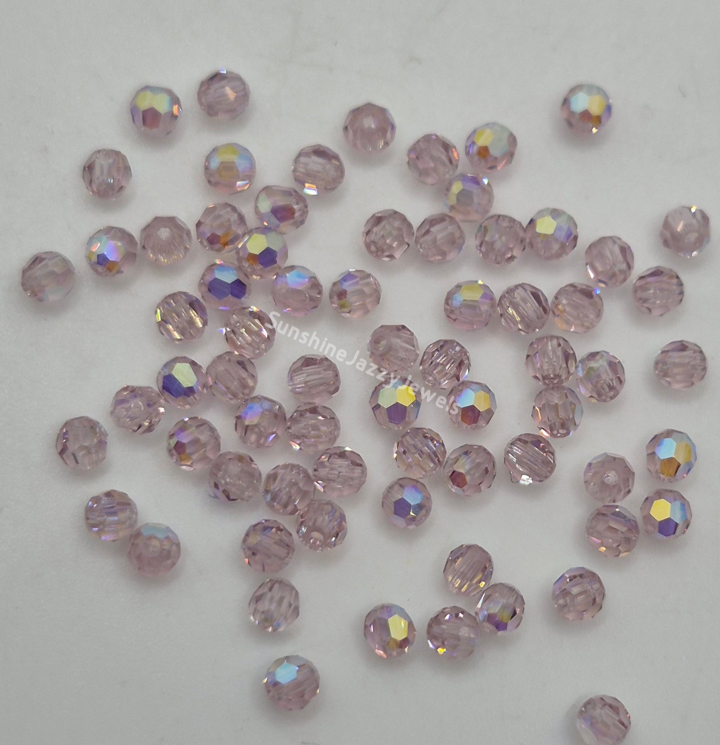 #5000 - Swarovski Crystal 3mm Faceted Round Beads; Many Color Choices; 24pc per pack