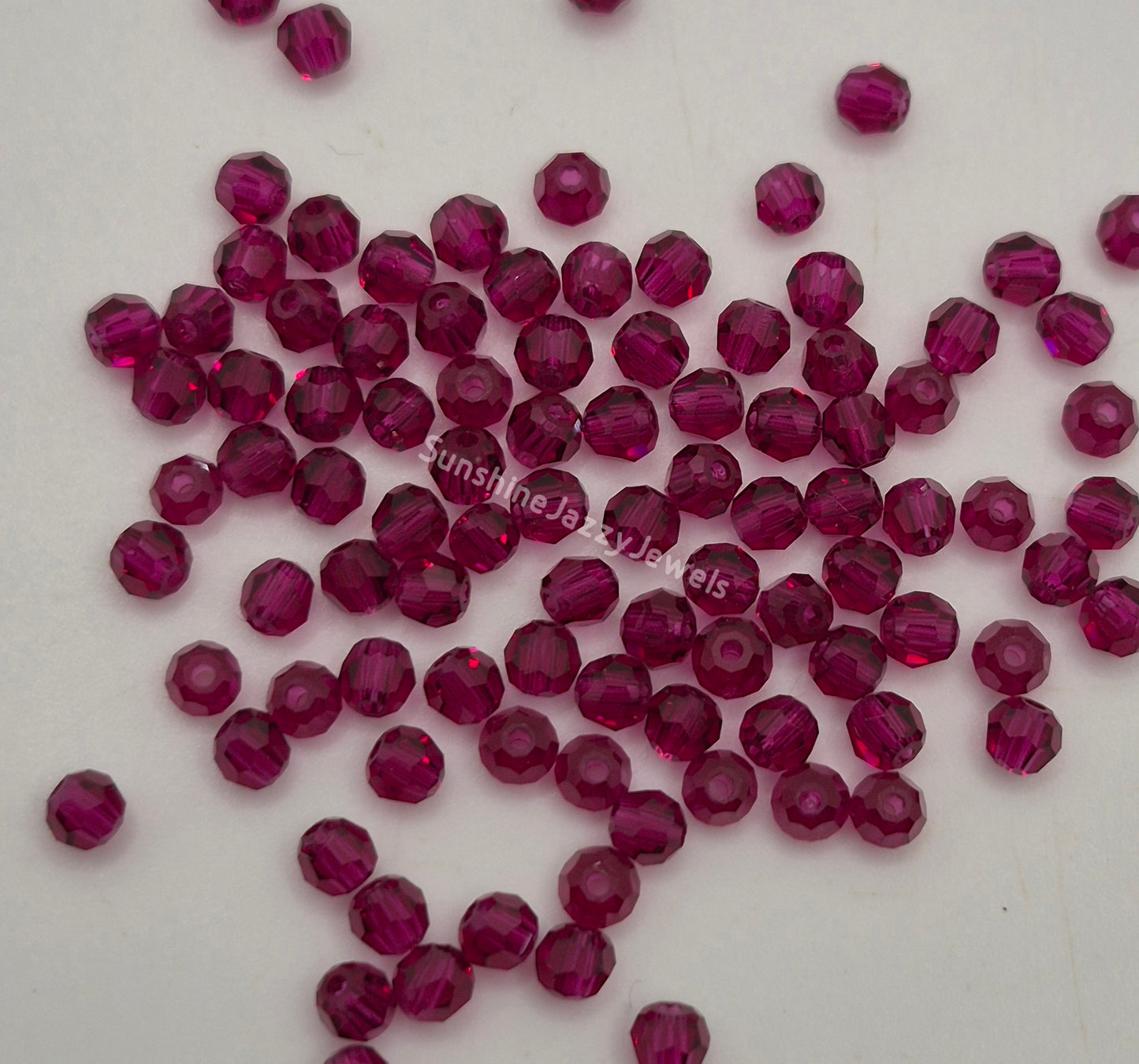 #5000 - Swarovski Crystal 8mm Faceted Round Beads; Classic Colors; 6pc per pack