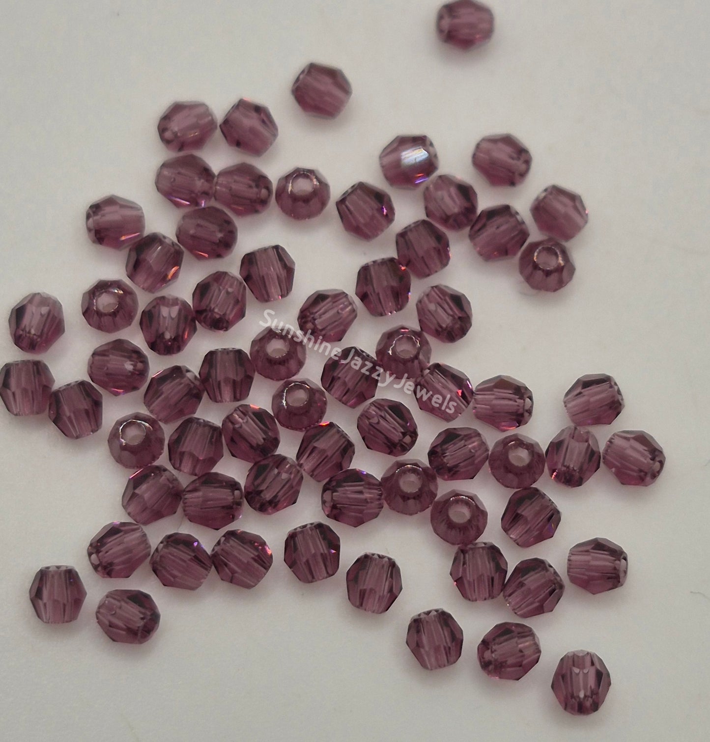 #5000 - Swarovski Crystal 3mm Faceted Round Beads; Many Color Choices; 24pc per pack