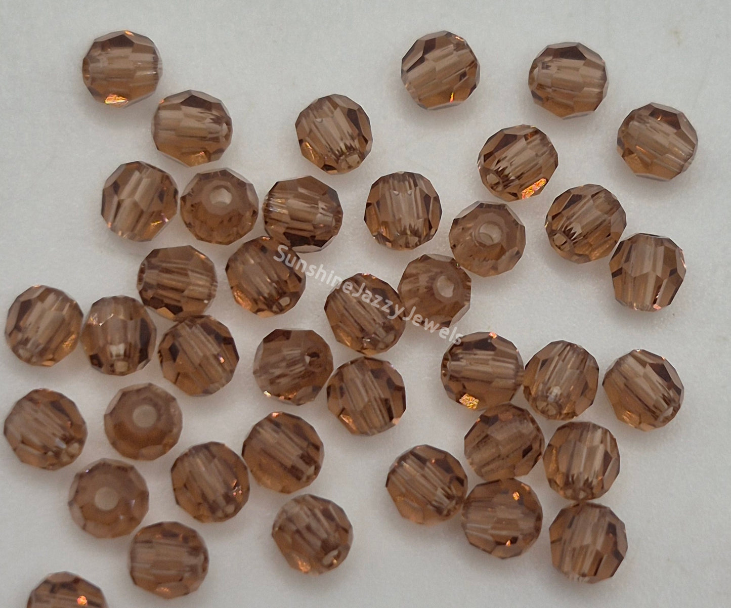 #5000 - Swarovski Crystal 3mm Faceted Round Beads; Many Color Choices; 24pc per pack