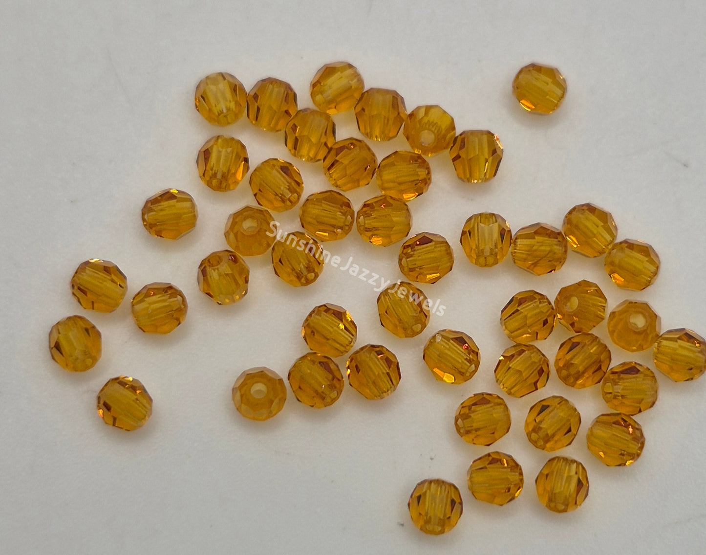 #5000 - Swarovski Crystal 8mm Faceted Round Beads; Classic Colors; 6pc per pack