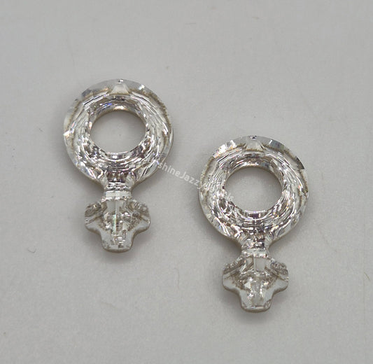#4876 - Swarovski Crystal Female Symbol Fancy Stone; 2pc per pack
