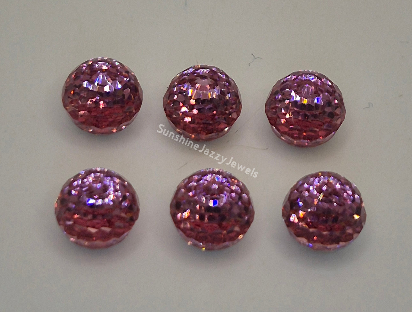 #4869 - Swarovski Crystal 6mm Disco Ball Fancy Stones; Multiple Colors; 6pc per pack