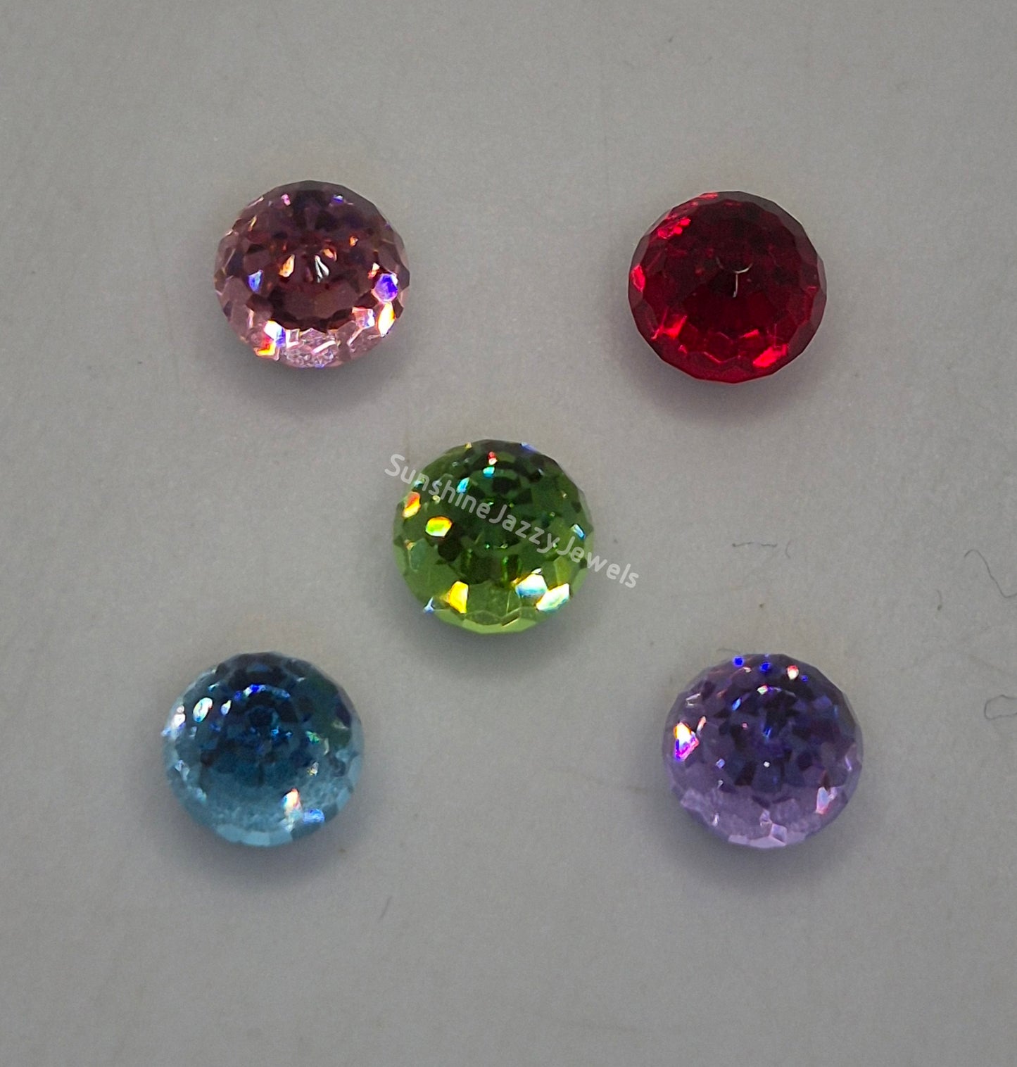 #4869 - Swarovski Crystal 6mm Disco Ball Fancy Stones; Multiple Colors; 6pc per pack