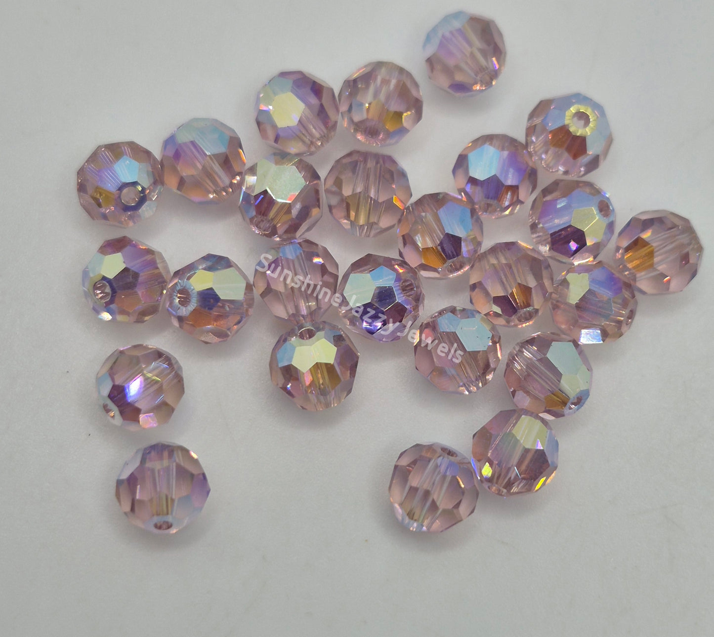 #5000 - Swarovski Crystal 6mm Round Beads w/ AB2X Effect; 12pc per pack