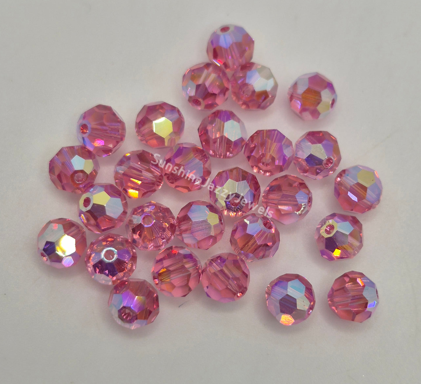 #5000 - Swarovski Crystal 6mm Round Beads w/ AB2X Effect; 12pc per pack