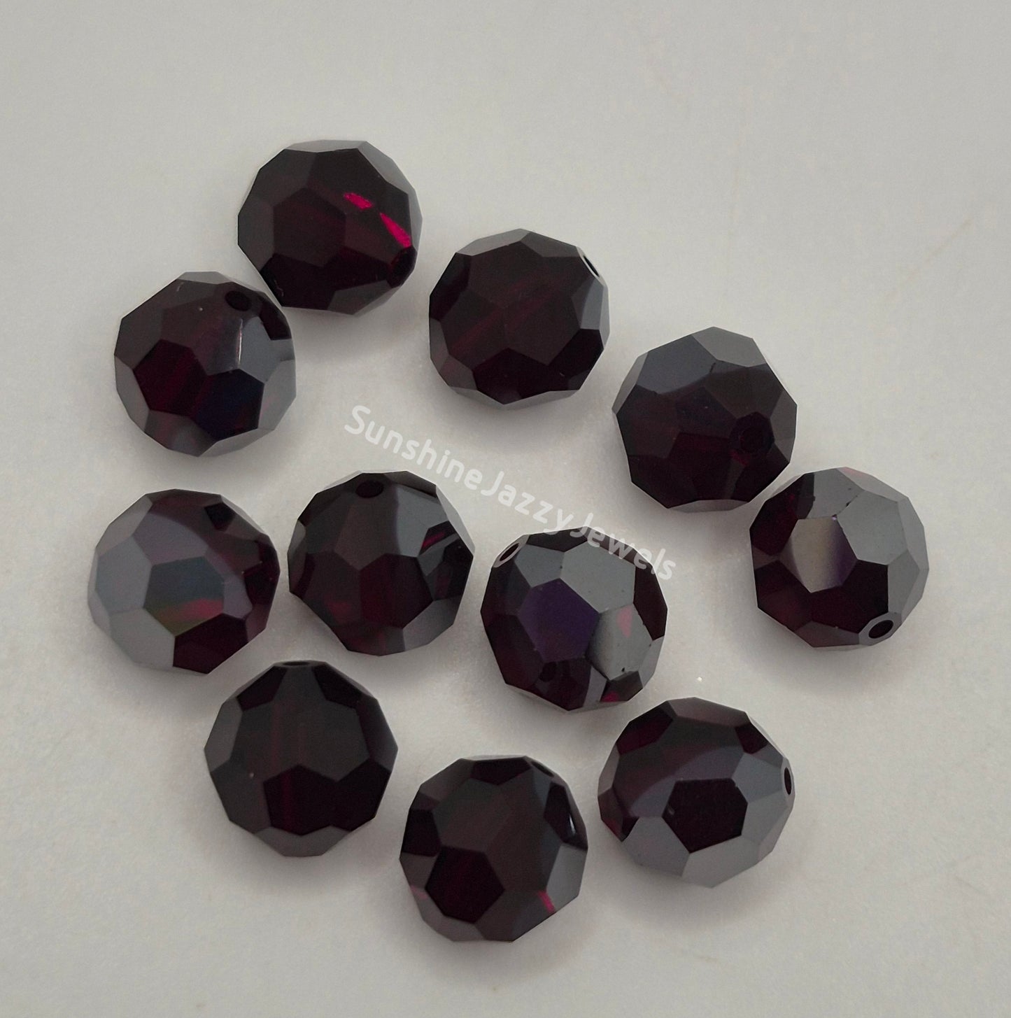 #5000 - Swarovski Crystal 8mm Round Beads w/ Satin Effect; 6pc per pack