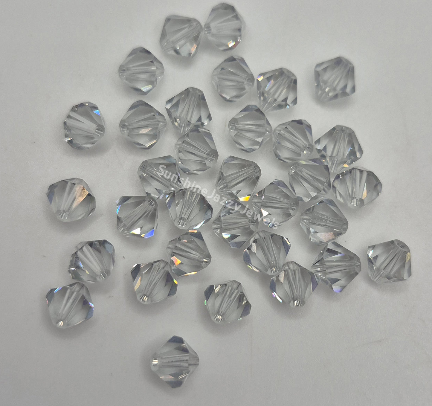 #5328 - Swarovski Crystal 4mm Bicone Beads - Crystal Effects; 24pc per pack