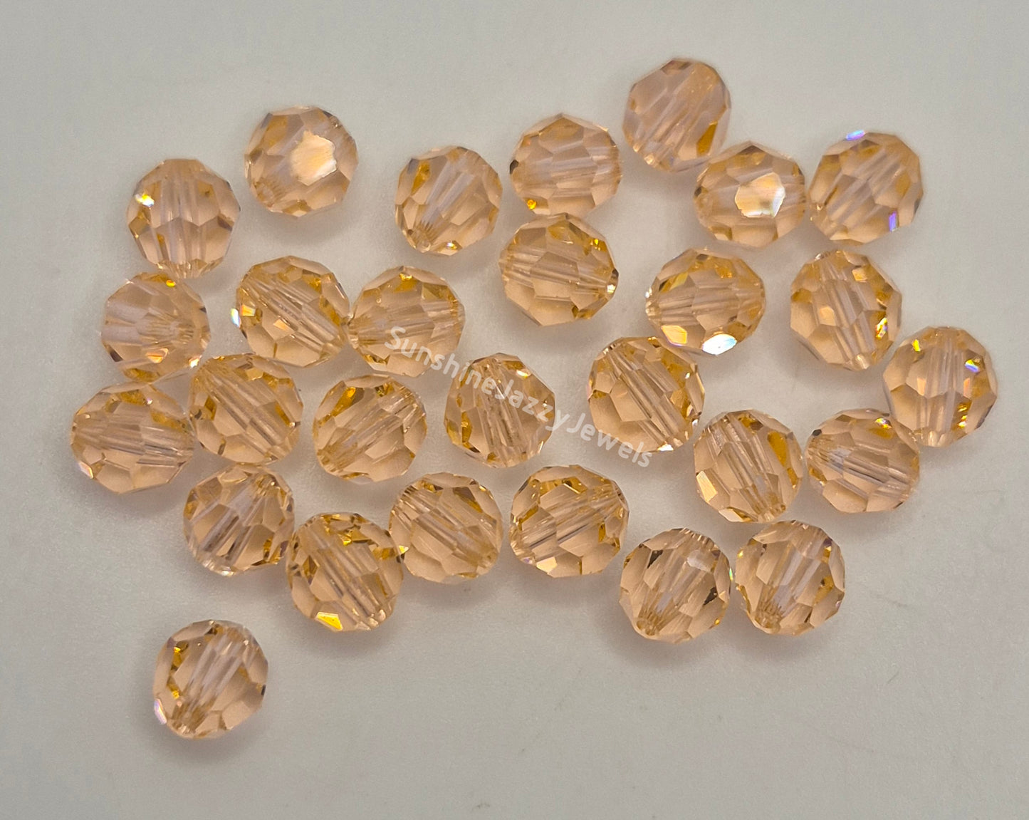 #5000 - Swarovski Crystal 6mm Faceted Round Beads; Classic Colors; 12pc per pack