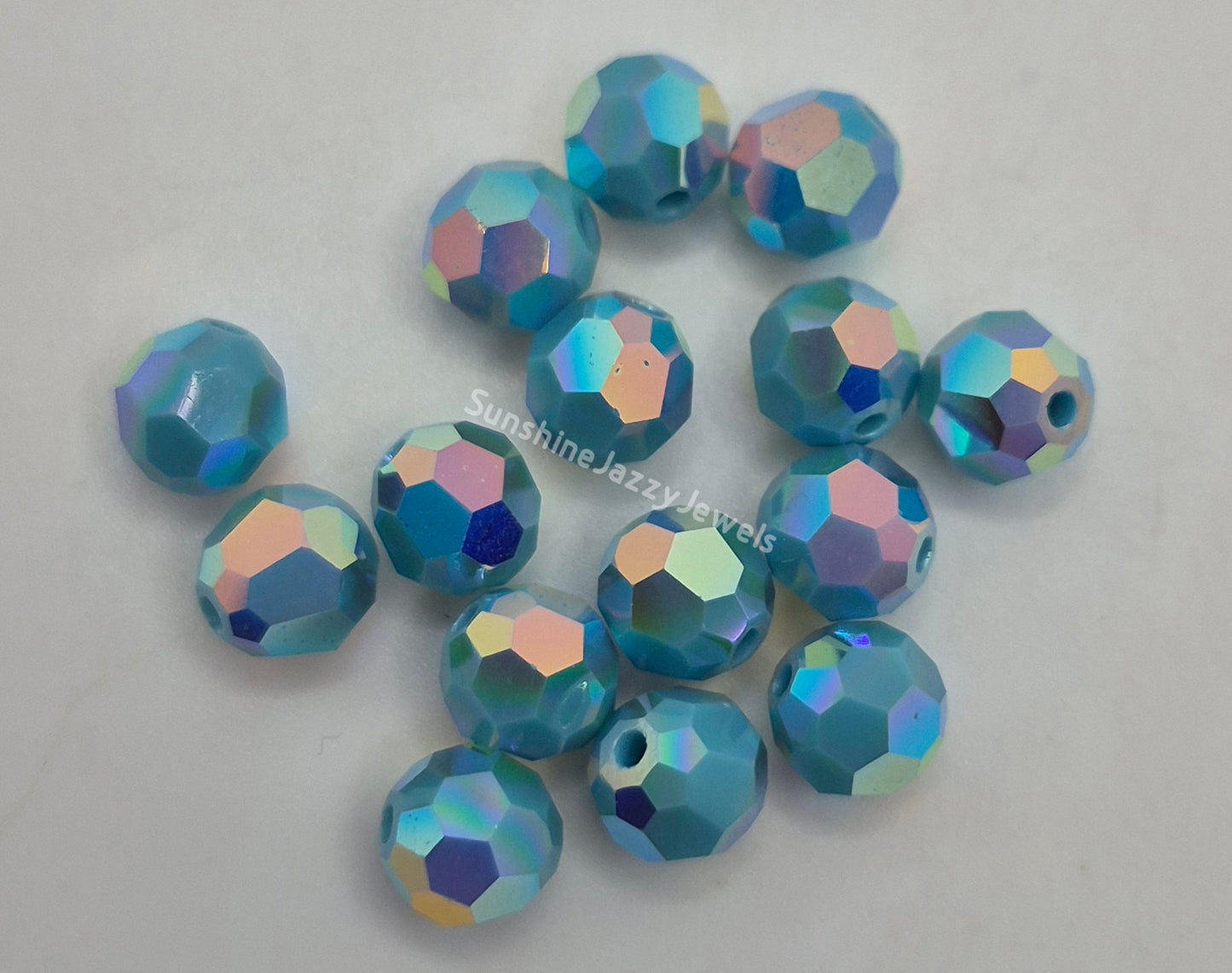 #5000 - Swarovski Crystal 6mm Round Beads w/ AB2X Effect; 12pc per pack