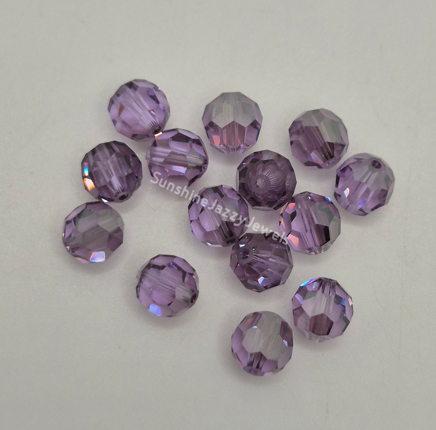 #5000 - Swarovski Crystal 6mm Round Beads w/ Satin Effect; 12pc per pack