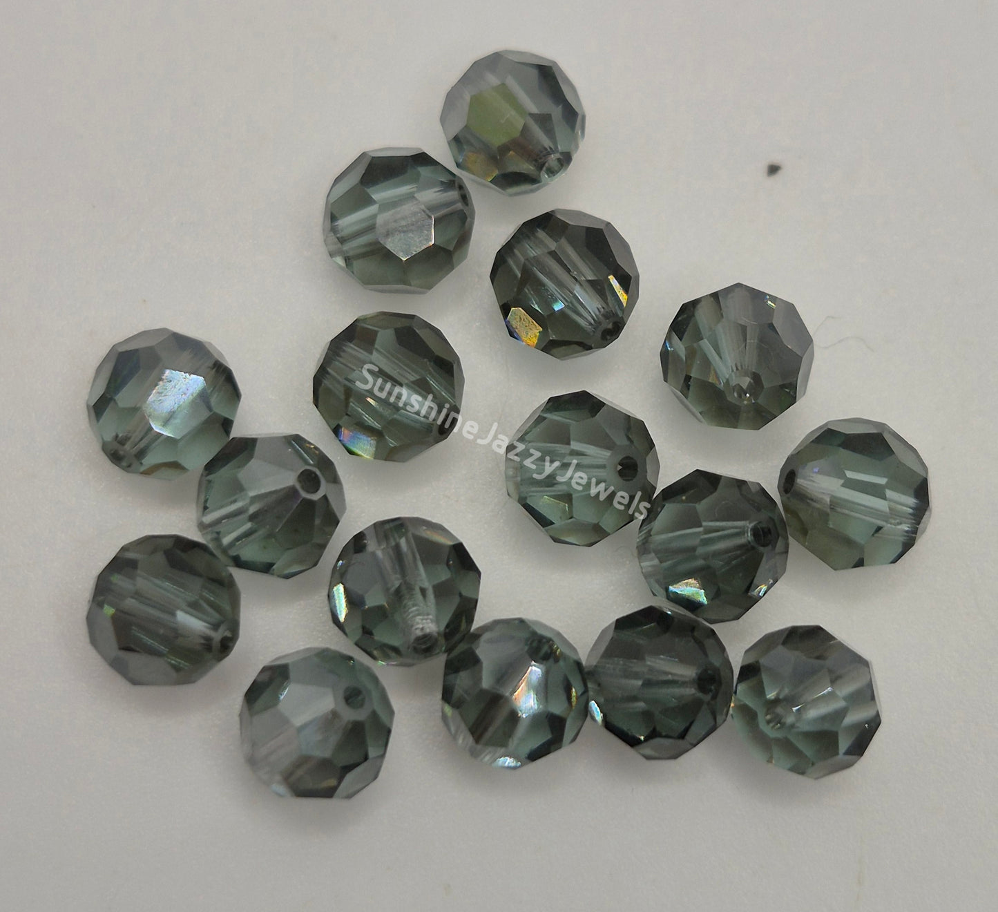 #5000 - Swarovski Crystal 6mm Round Beads w/ Satin Effect; 12pc per pack