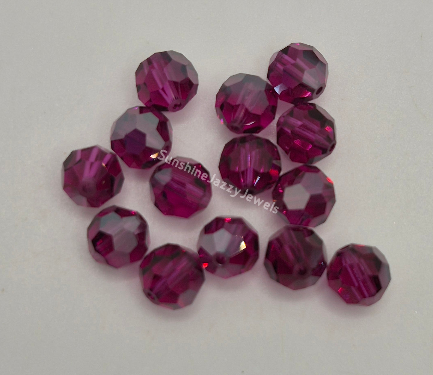 #5000 - Swarovski Crystal 6mm Round Beads w/ Satin Effect; 12pc per pack