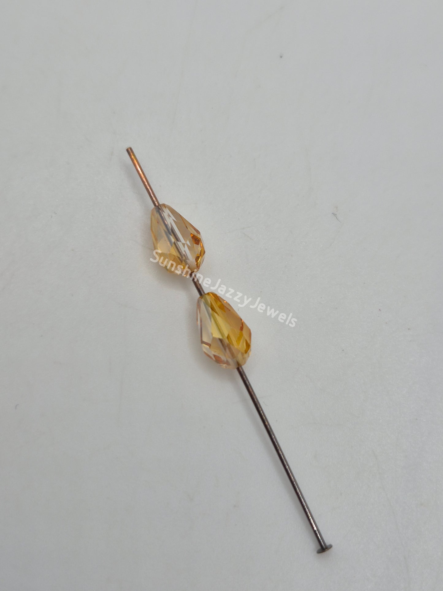 WEB EXCLUSIVE - #5500 - 6pc Swarovski Crystal Brandy Special Coating 9x6mm Teardrop Beads