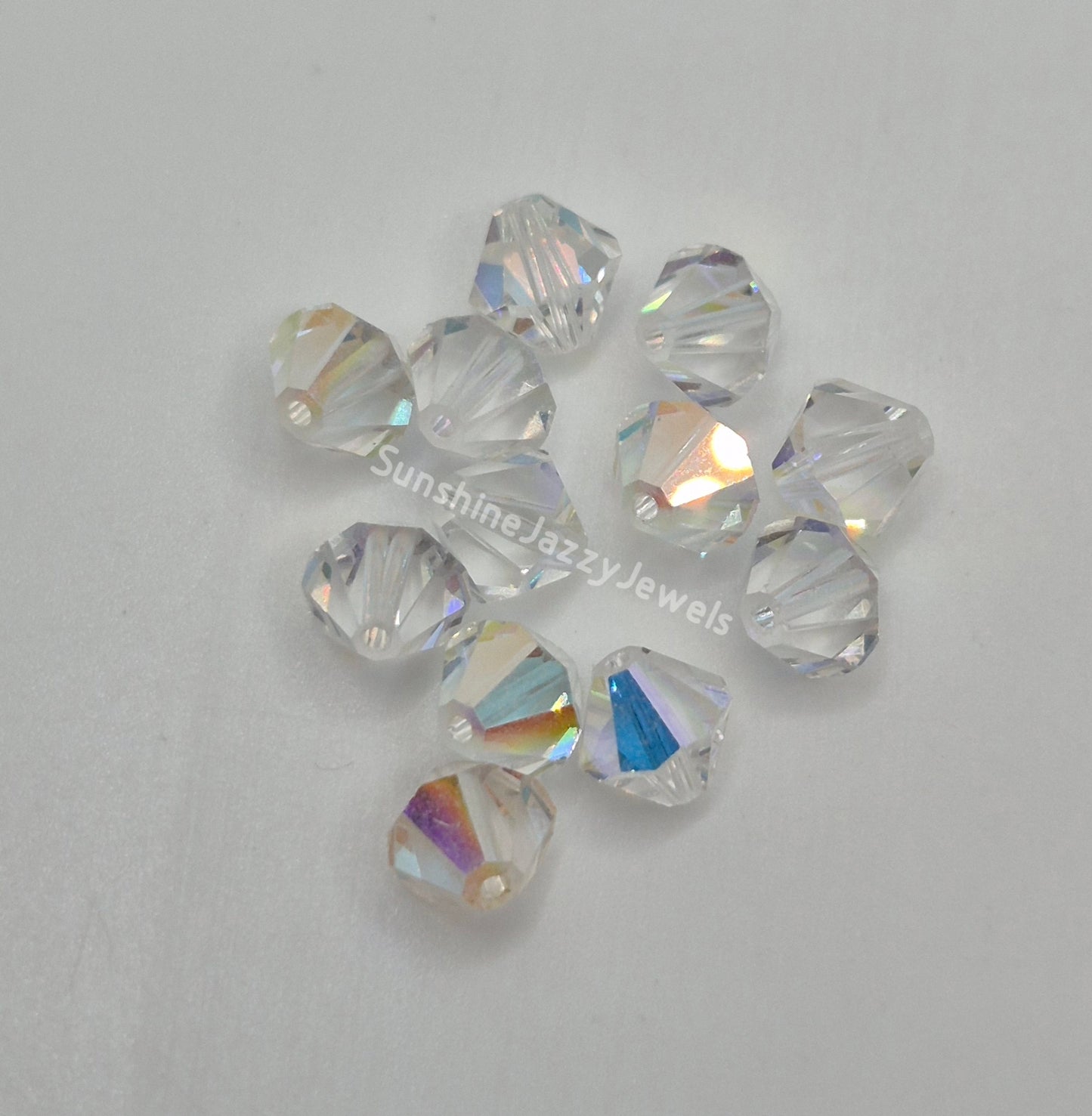 #5301 - Swarovski Crystal 7mm Bicone Beads; Multiple Colors; 12pc per pack