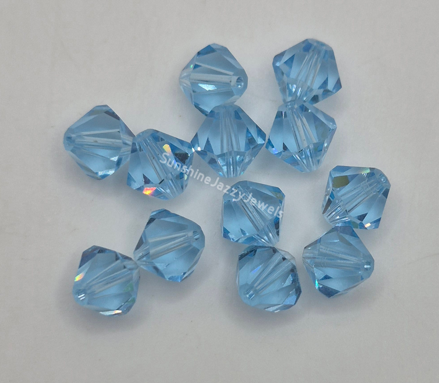 #5301 - Swarovski Crystal 7mm Bicone Beads; Multiple Colors; 12pc per pack