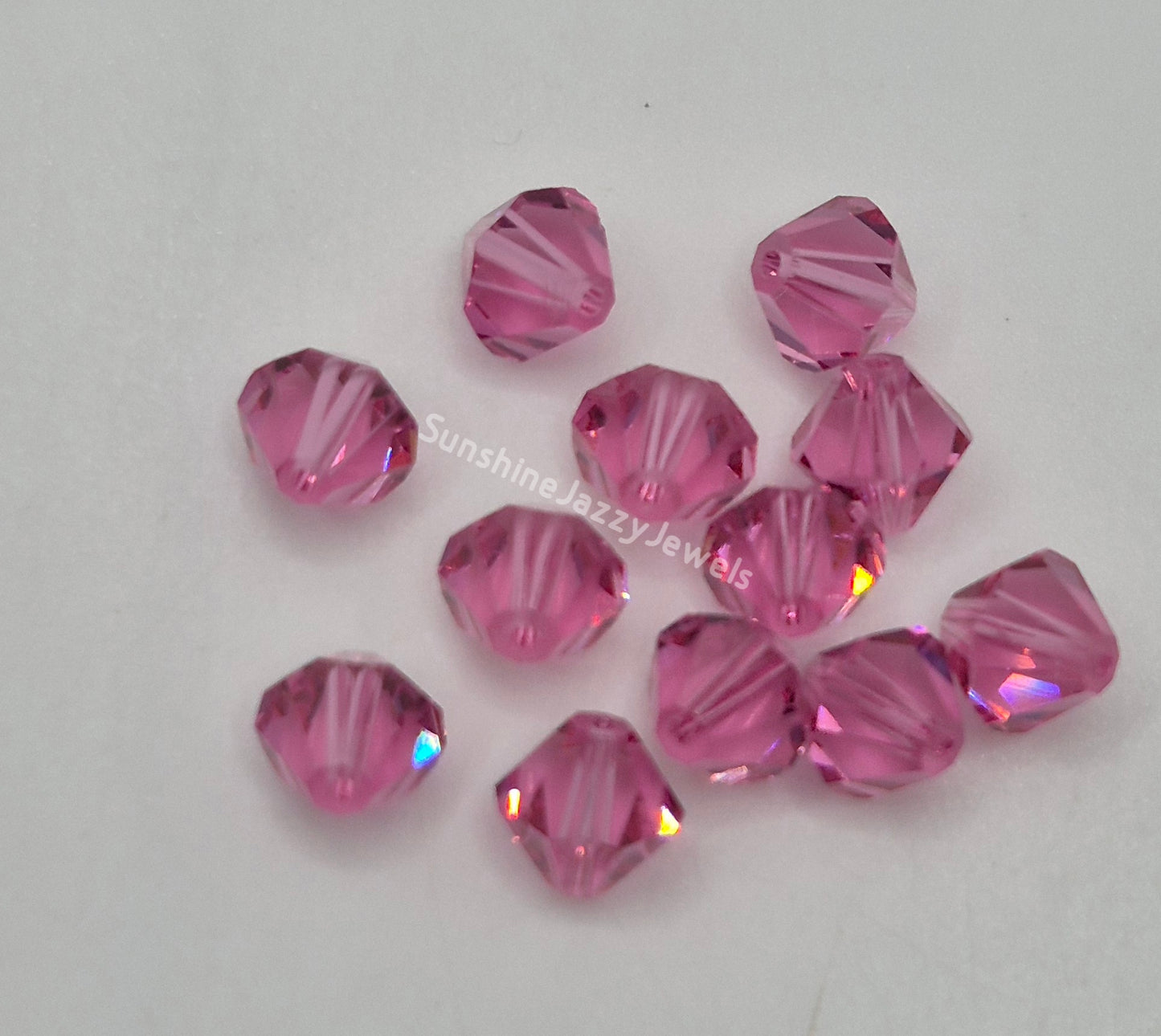 #5301 - Swarovski Crystal 7mm Bicone Beads; Multiple Colors; 12pc per pack