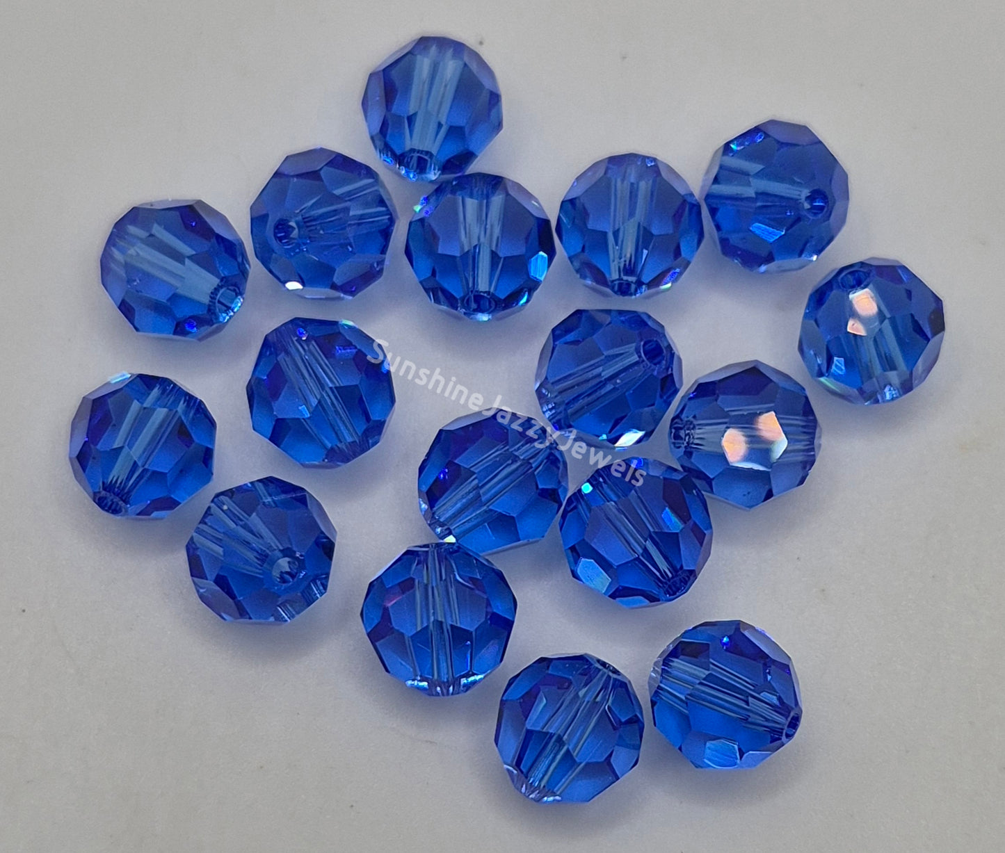 #5000 - Swarovski Crystal 8mm Faceted Round Beads; Classic Colors; 6pc per pack