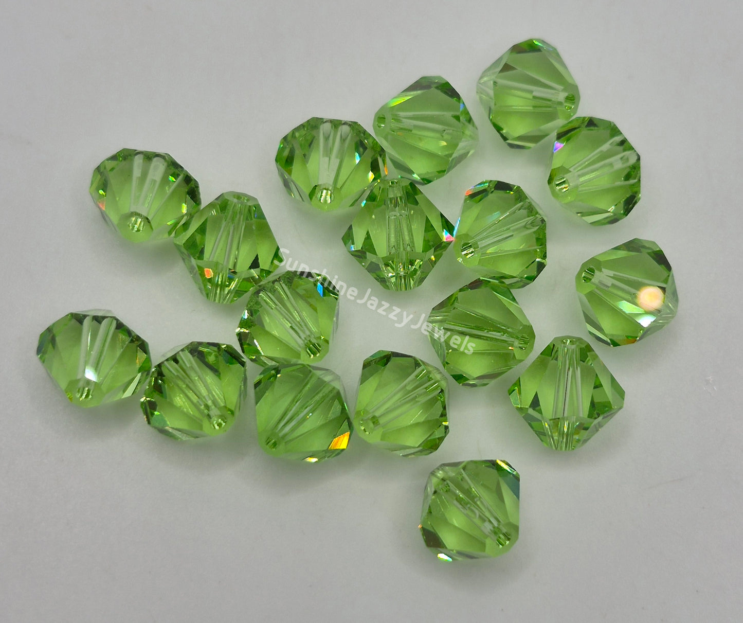#5328 - Swarovski Crystal 10mm Bicone Beads; Classic Colors; 6pc per pack