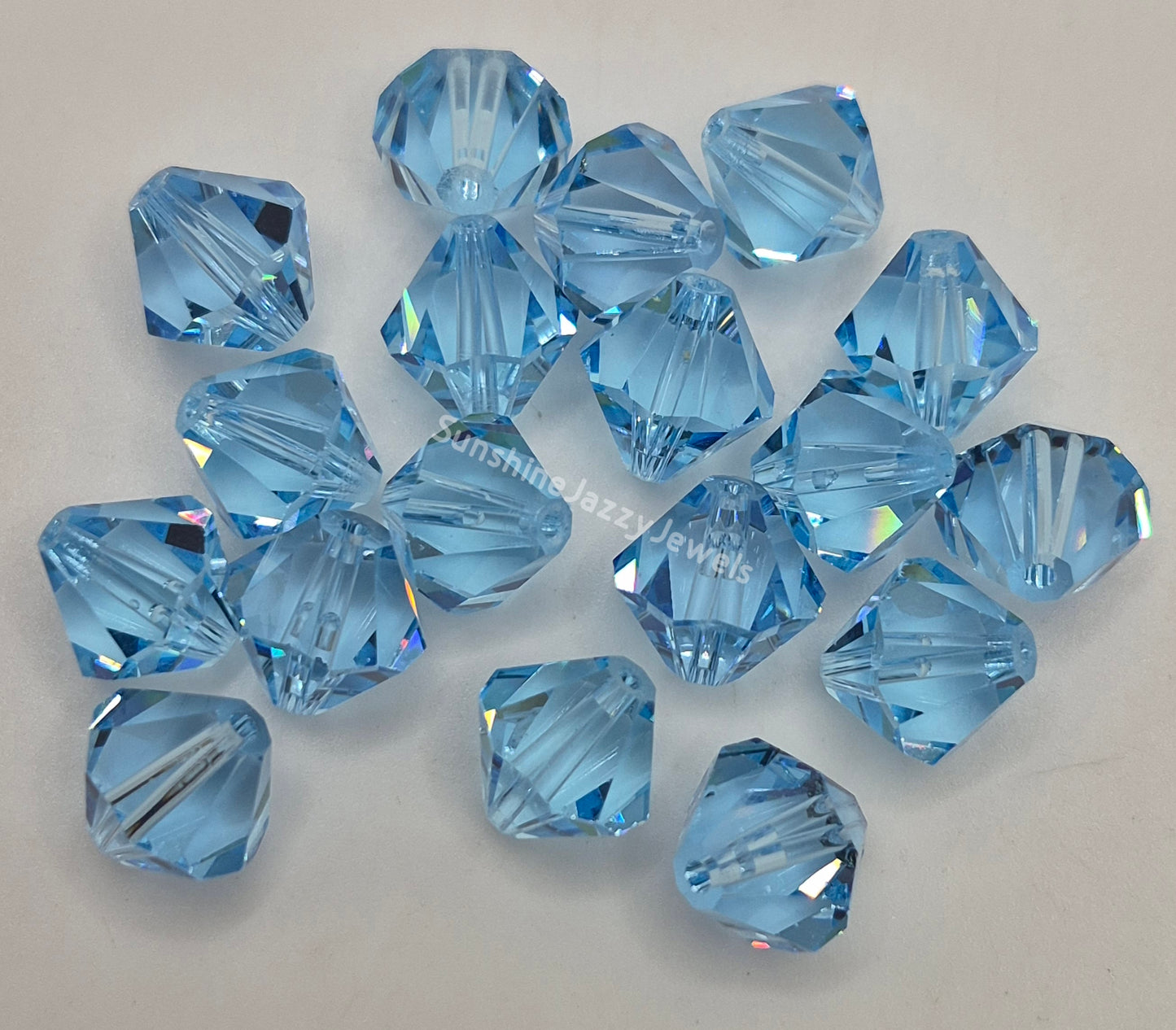#5328 - Swarovski Crystal 10mm Bicone Beads; Classic Colors; 6pc per pack