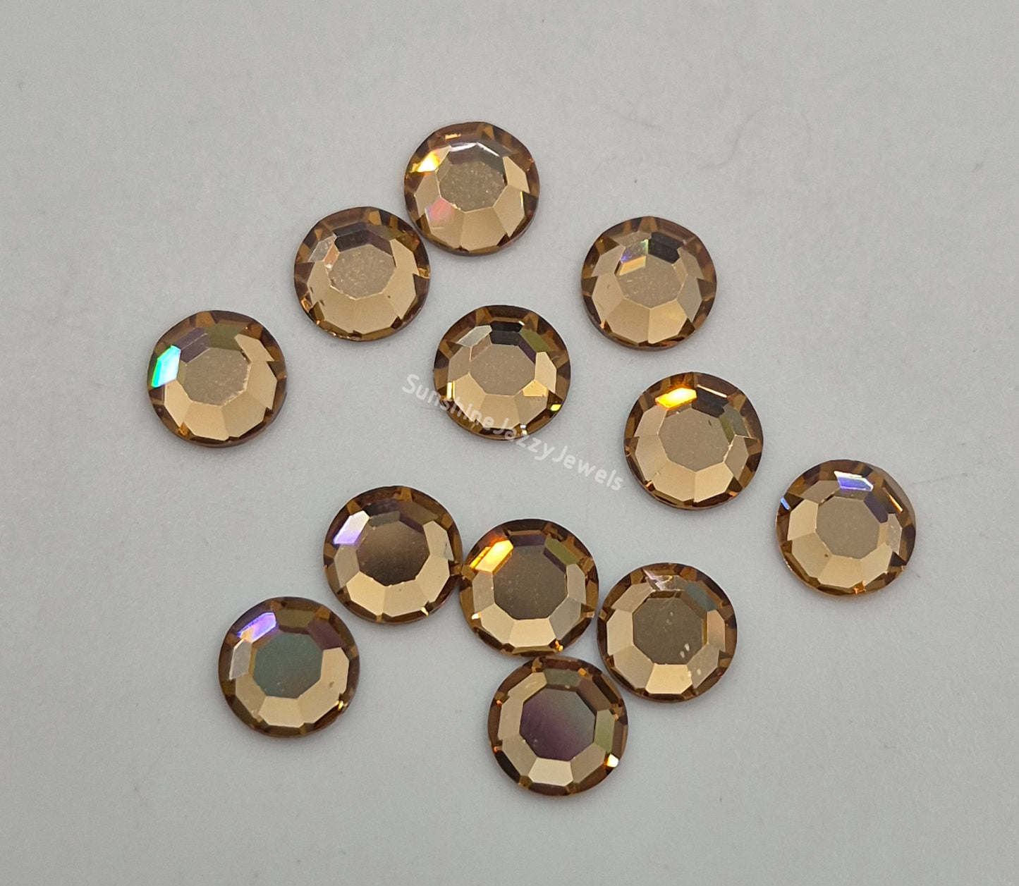 #2088 - Swarovski Crystal ss30 6mm Flatback Rhinestones; 12pc per pack; Multiple Color Choices